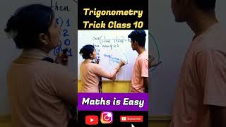 Trigonometry Class 10 | MCQ Trick| Trigonometry Trick | CBSE Board Exam Class 10 #fun #shorts #mcq