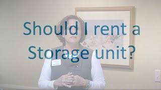 Should I Rent a Storage Unit?