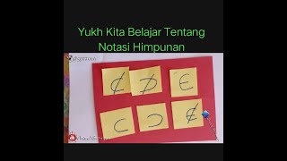 Himpunan Dan Notasinya - Pengantar Dasar Matematika // #VhizelGracea