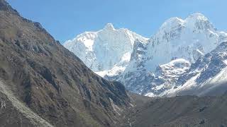 Breathtaking view of the unique Kumbhakarna (Jannu Himal) and shabru peak.