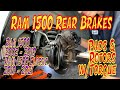 ⫷ Ram 1500 Rear Brake Pad and Rotors Replace. Tools Needed. Torque Specs. Lots of Info! ⫸