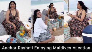 Anchor Rashmi Gautam Enjoying Maldives Vacation with her friend