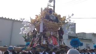 2017年 魚吹八幡神社 熊見 村練り