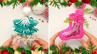 Christmas Decorations Tree Ornaments 🎅 2 Ideas DIY Christmas Craft 2023 🎁 Manualidades Navidenas