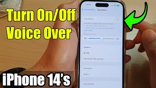 iPhone 14's/14 Pro Max: How to Turn On/Off VoiceOver