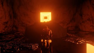 A Sci-Fi Cube scene