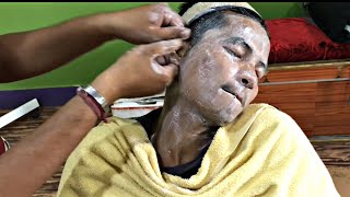 The Complete Face Massage with Cleansing by Sai Baba in Odisha (Part 1) | ASMR | Puremassageworld