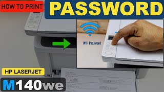 HP LaserJet M140we Password - How To Print?