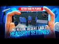 No Recoil 🔐 Desert-Eagle Headshot 😳 Tricks + Settings ⚙️ Better Than Pc 🖥️ Players | One Tap Tricks🔥