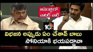 విభజన అప్పుడు శ్రీశైలం, సాగర్ పై ఏం చేశారు, సోనియాకు భయపడ్డారా చంద్రబాబు: AP CM YS Jagan | 10TV News