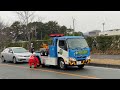 令和４年度　愛知県・豊川市総合防災訓練　愛知県警察　レッカー移動