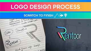 Rentoor Logo Design Process From Start To Finish | Corel Draw Tutorials