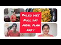 Paleo beginners diet Full day meal plan Day 1