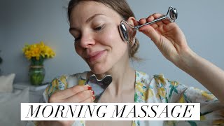 Morning Face Massage & Routine
