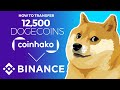 How to transfer crypto from Coinhako to Binance dogecoin on Binance Staking 如何将加密货币从 Coinhako 转移