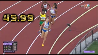 Abby Steiner Beats Jamaica Again in the 4x400 Relay at World Championships (July 24, 2022)