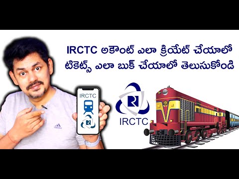 Cómo crear una cuenta IRCTC en un teléfono móvil 2020 Aprenda a reservar boletos en telugu