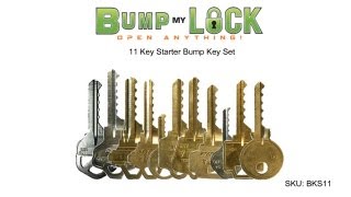 11 Key Bump Key Set