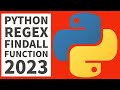 Python Beginners Code Examples - REGEX FINDALL - 2023