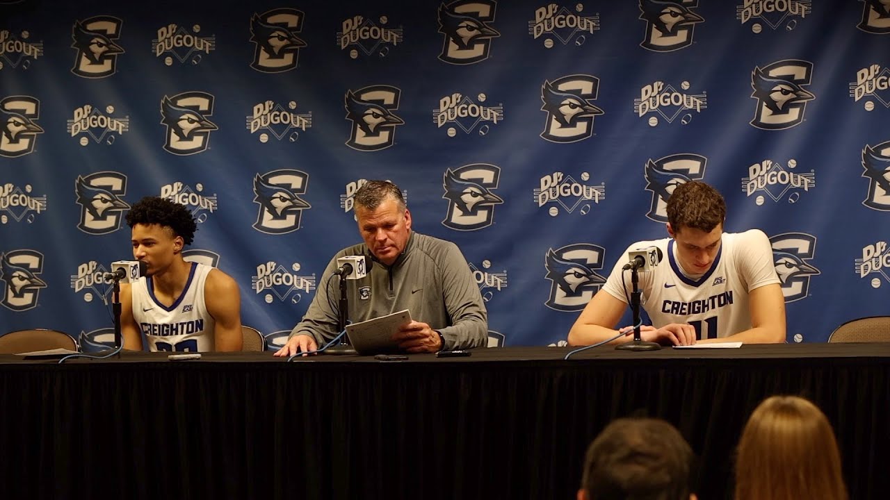 Creighton's Trey Alexander, Greg McDermott And Ryan Kalkbrenner After ...