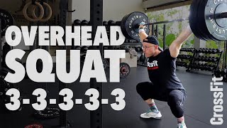 Heavy Overhead Squat Triples WOD Demo: 221008