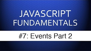 [Learn Code]Javascript Events Tutorial Part 2 - Javascript Tutorials for Beginning Web Development