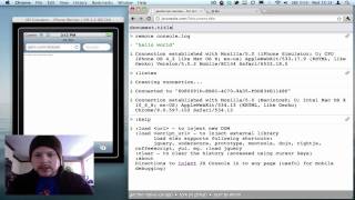 Remote debugging JavaScript in iOS