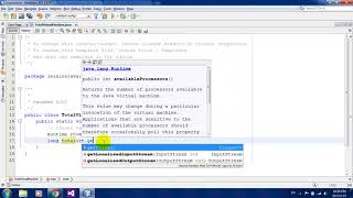 Get Total Memory of Java Virtual Machine in Java Netbeans