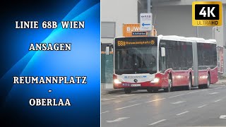 Linie 68B Wien Ansagen – Reumannplatz – Oberlaa | Wiener Grantler