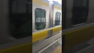 亀戸駅｜総武線（中央・総武緩行線。JR東日本E231系電車）13:24発 西行 各駅停車の発車。R5/7（東京都）Sōbu Line Kameido Station Tokyo JAPAN TRAIN