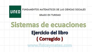 Resolución de sistemas de ecuaciones lineales | Ejercicio 4 del libro corregido