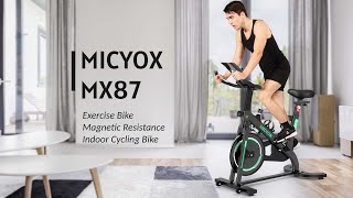 Micyox MX87 Exercise Bike Magnetic Resistance Indoor Cycling Bike