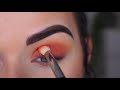 Easy Summer Eye Makeup Tutorial  Huda Beauty Coral Obsessions Palette