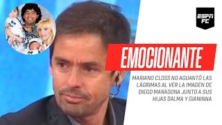 Hasta las lágrimas: Mariano #Closs se quebró al aire al ver la imagen de #Diego con sus hijas