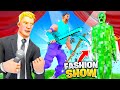 I joined a Fortnite Fashion Show with MINECRAFT Skins