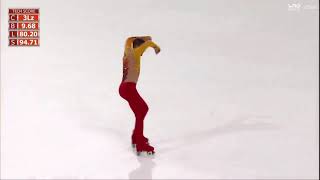 WRG2019 Mens Free skating No1 Luca Lucaroni ITA St4