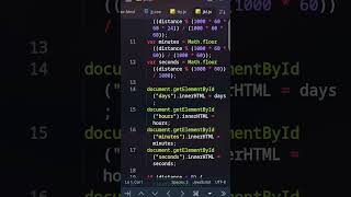 Make Count down Timer ⏳ in Html Css #viral #shorts #youtubeshorts #html #css