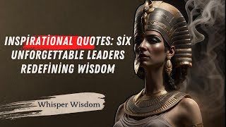 Inspirational Quotes: Six Unforgettable Leaders Redefining Wisdom / Quotes / RedFrost Motivation