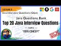 Java Interview Questions ( Part -2) : Top 20 Java interview question on OOPS concept.