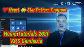 ❤️ Heart 🌟 Star Pattern Program in Java
