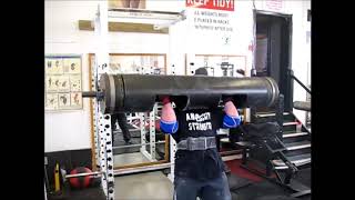 180kg Log Press - Lee Forbister