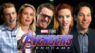 AVENGERS: ENDGAME Full Cast Interview (2019) Marvel