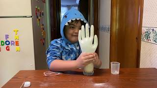 7-Year-Old Renzo Tries the Ghost Glove Science Experiment