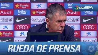 Rueda de prensa de Lucas Alcaraz tras el FC Barcelona (4-1) Levante UD