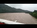 heavy flow wahrew river due to heavy rainfall in cherrapunji bangladeshborder bsf meghalaya