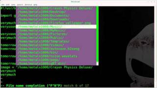 VIM File Name Autocompletion - BASH - Linux
