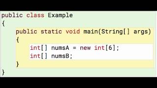 Java Arrays 3: int array variable that is not set - it stays null