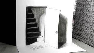 The Door Illusion - Magic Perspective with Pencil |Jia's Art
