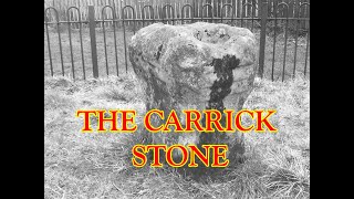 THE CARRICK STONE - ROMAN ALTAR WHERE ROBERT BRUCE RAISED HIS BANNER BEFORE THE BATTLE BANNOCKBURN