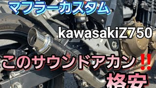 これアカン！格安マフラーカスタム【LCIカーボンスリップONショートマフラー】カスタム#モトブログ#バイクマフラー#LCIマフラー